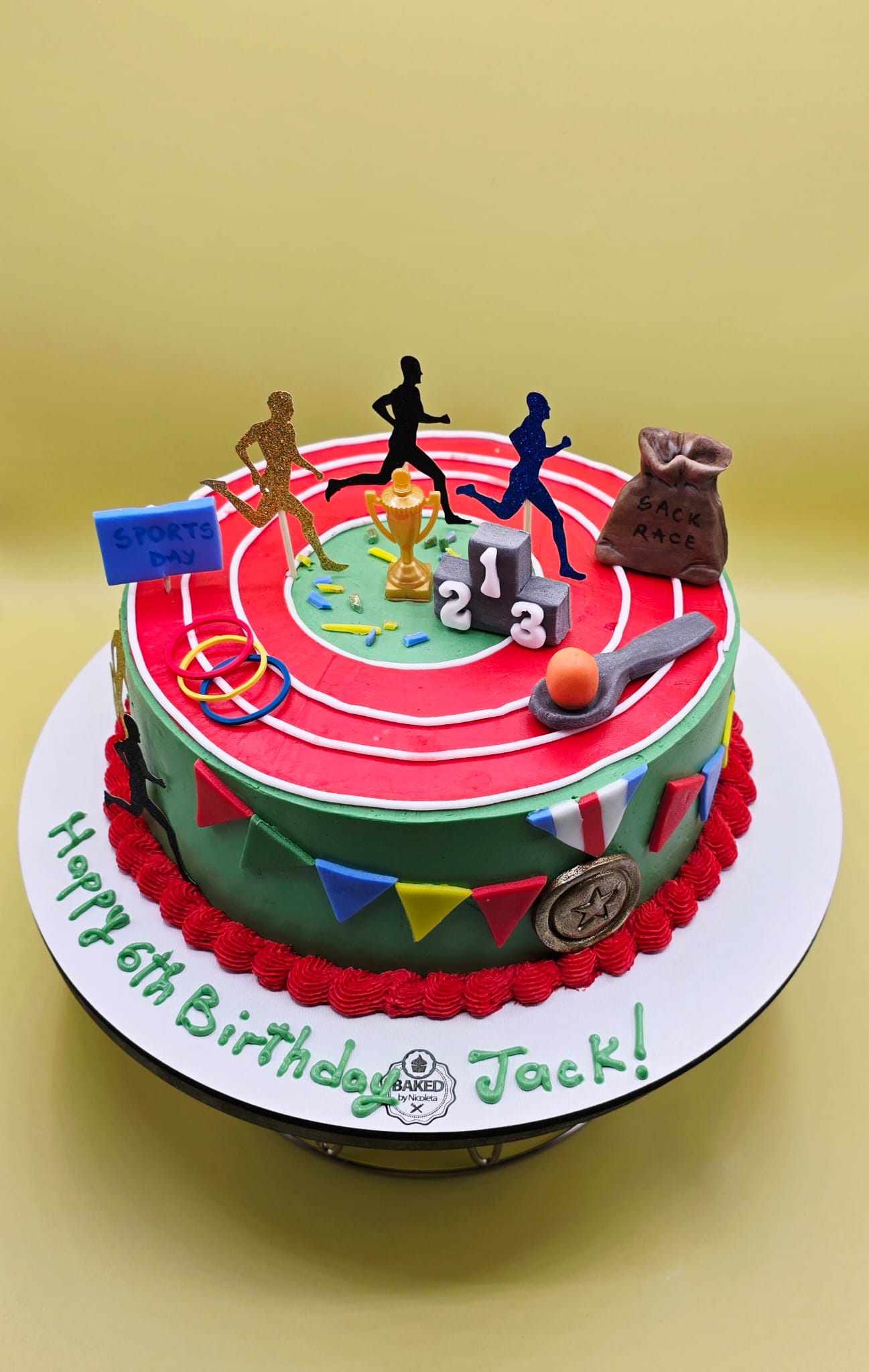 Bespoke custom celebration cake for Boys & Adventures handcrafted by Nicoleta
